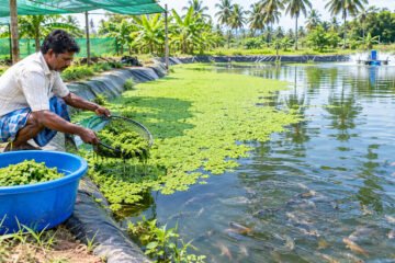 மீன் குளத்தில் அசோலா வளர்ப்பு!