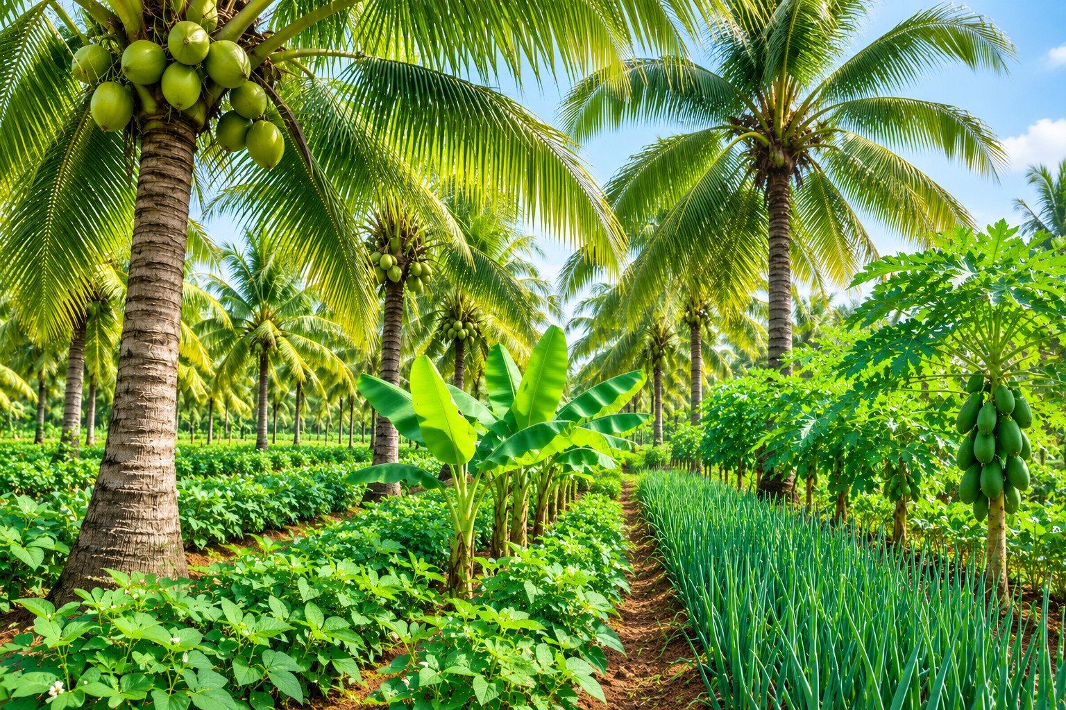 தென்னையில் ஊடுபயிர்கள்!